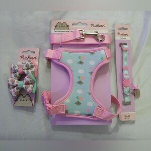 Pusheen The Cat Mix N Match Pet Harness and Leash Set, Collar and Collar Bows